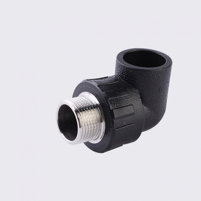 pe承插外牙弯头20-32 pe热熔外丝弯头 pe4分 6分 1寸管材管件